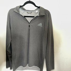 ADIDAS CLIMALITE Mens XL 1/4 Zip Pullover Jacket